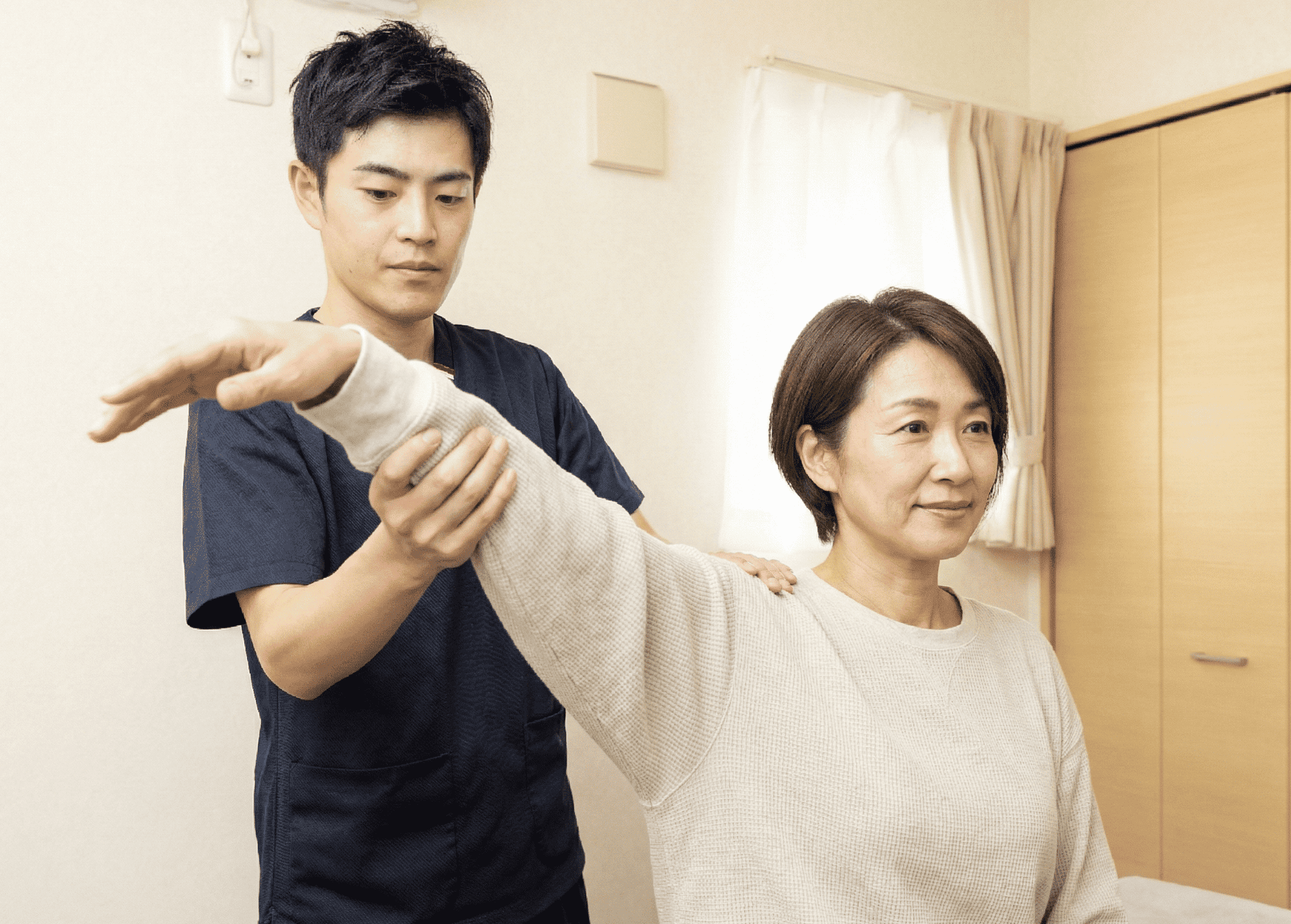 肩の動きチェック